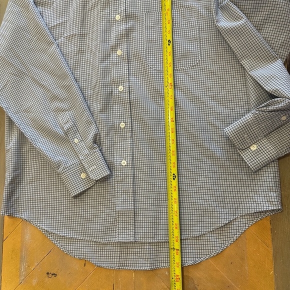 Ralph Lauren Men’s Blue and White Micro-Check Button-Down Shirt - Picture 6 of 8